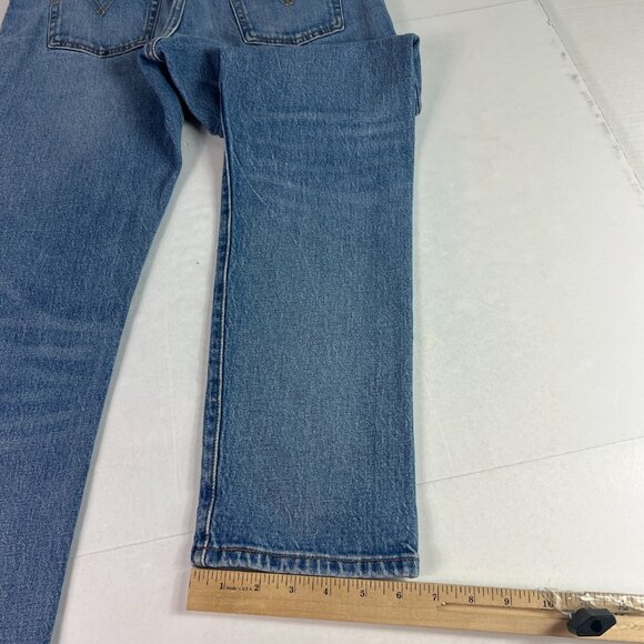 Levi's Jeans Women's 31x29* 501 Mid Rise Customized Tapered Blue Faded Denim - Picture 11 of 16